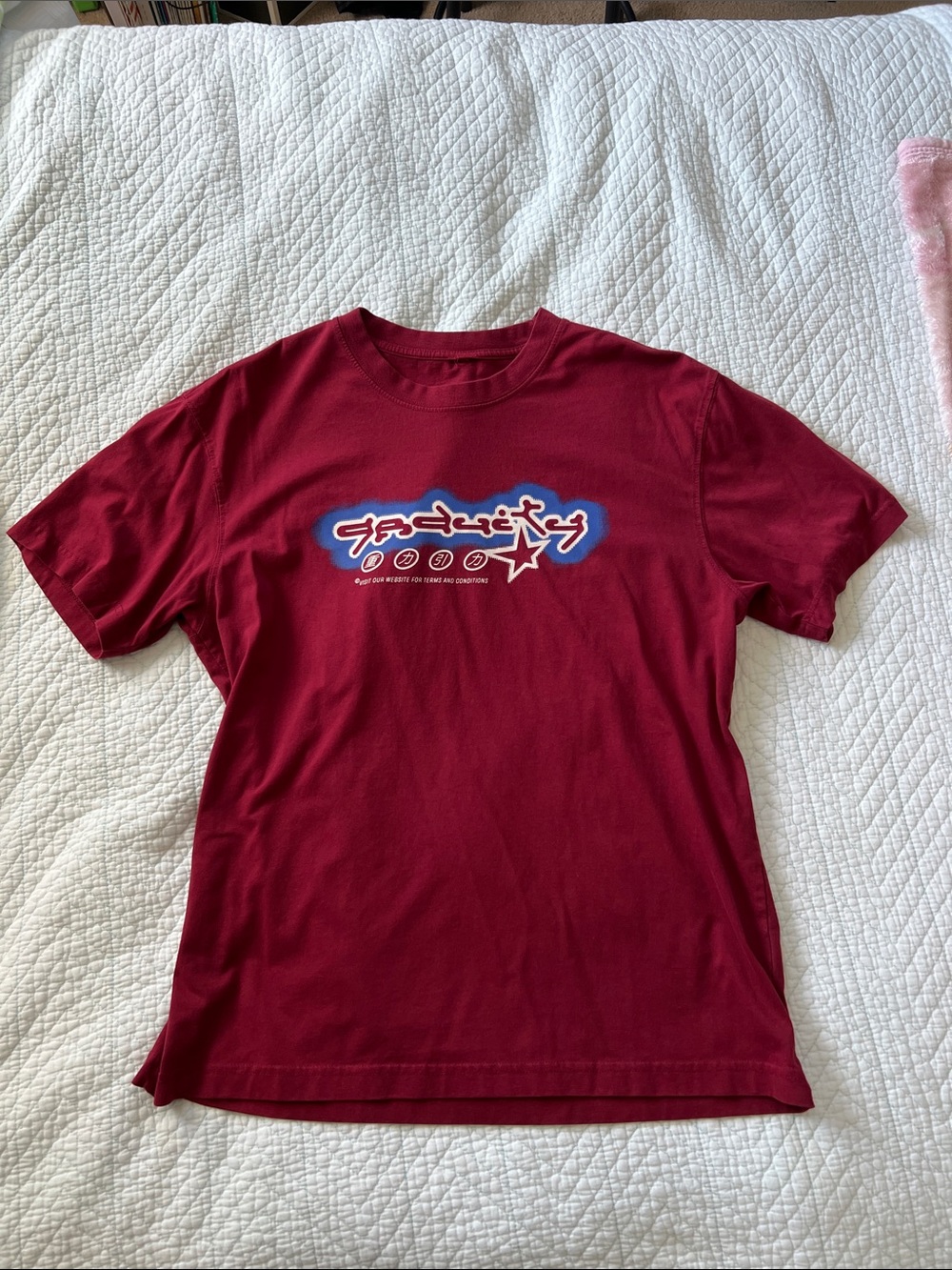 retro red graphic tee